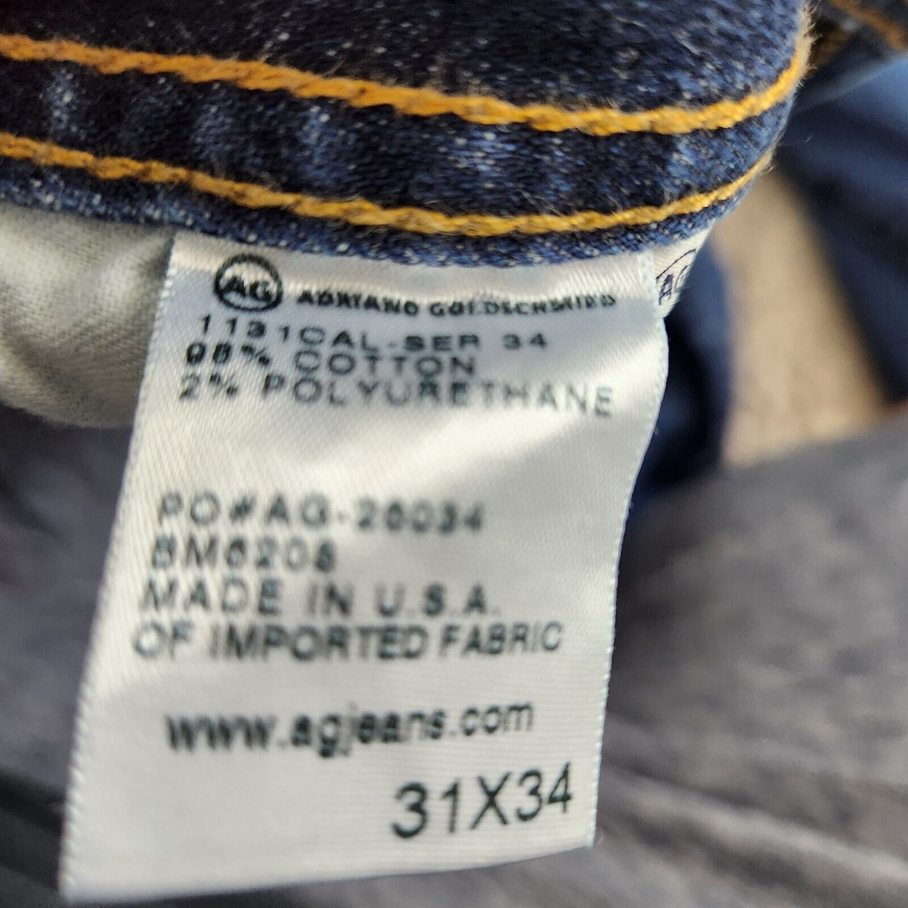 Adriano Goldschmied The Matchbox Slim Strait Cotton Blend Jeans Men's Size 31x34 - Picture 12 of 16